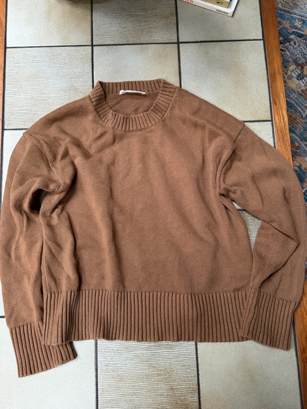 Everlane cotton boxy sweater size small